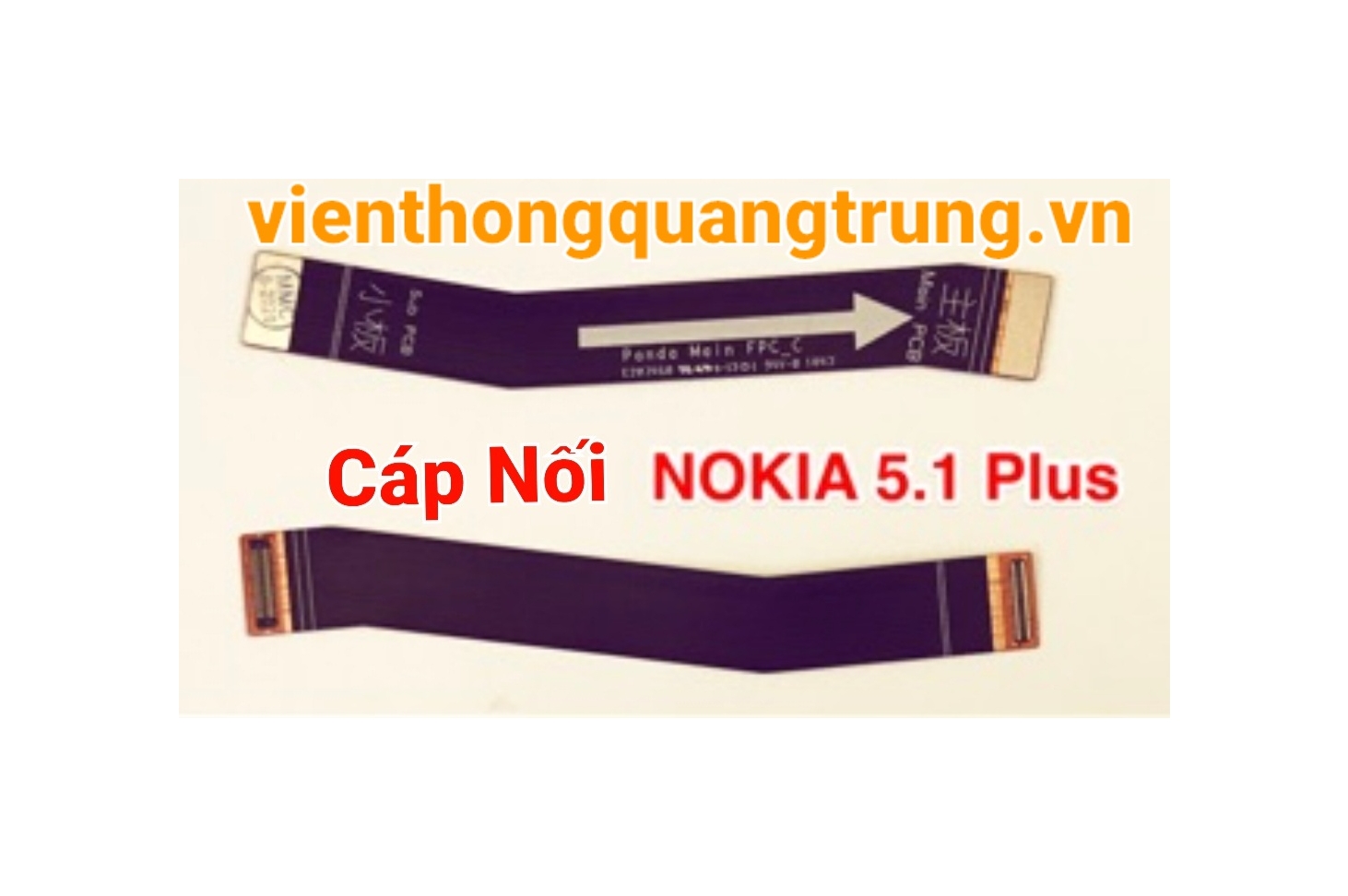 Cáp Nối nguồn Nokia 5.1Plus(zin tháo máy)