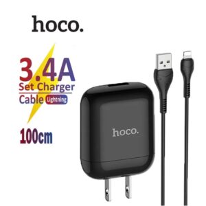 Bộ sạc nhanh 3.4A Lightning Hoco HK2 1 USB