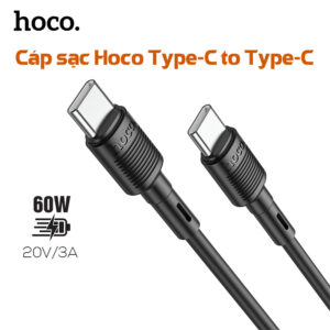 Cáp sạc nhanh Hoco 60W Type C to Type C X83